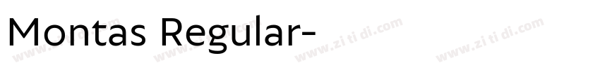 Montas Regular字体转换